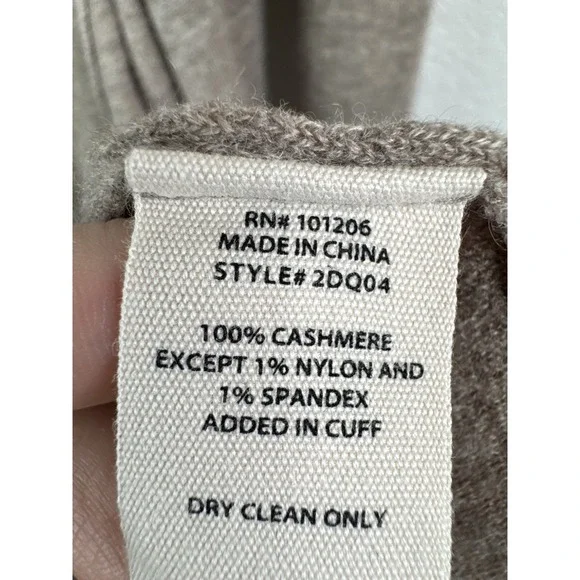 Soft Surroundings 100% Cashmere Open Front Drape Cardigan Women's S Quiet Luxury - Picture 4 of 5